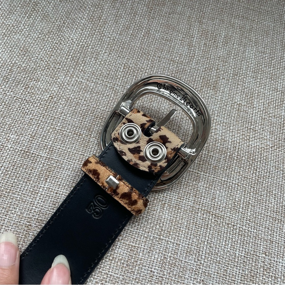 Chrome Hearts Leopard Haircalf Belt - Picture 4 of 9